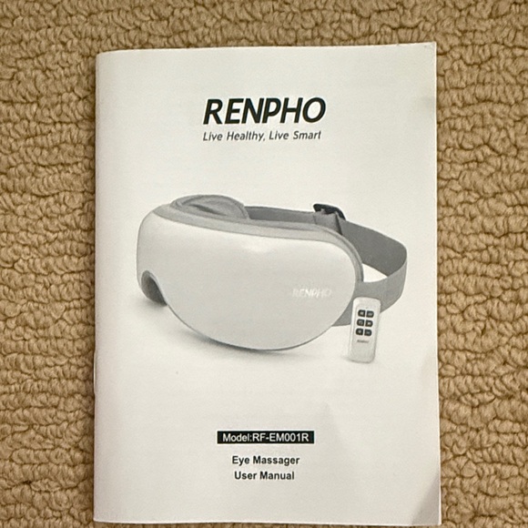 Black Renpho Eye Massager with Remote - Picture 2 of 6